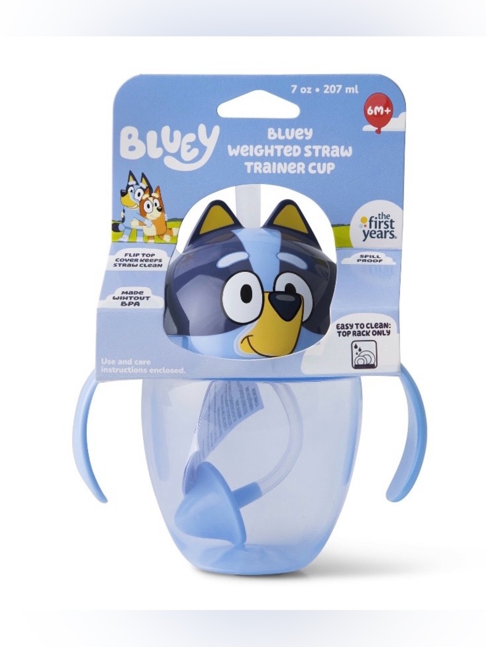 BLUEY WEIGHTED STRAW CUP